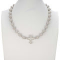 Iced Bead Cross Chain