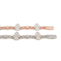 Iced Cross Link Bracelet
