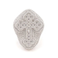 Fully Iced Cross Ring