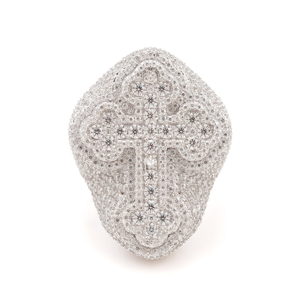 Fully Iced Cross Ring