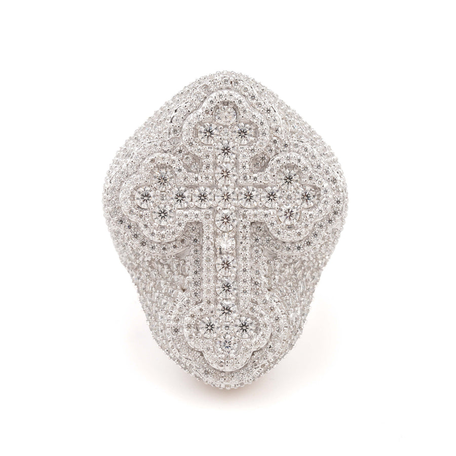 Fully Iced Cross Ring