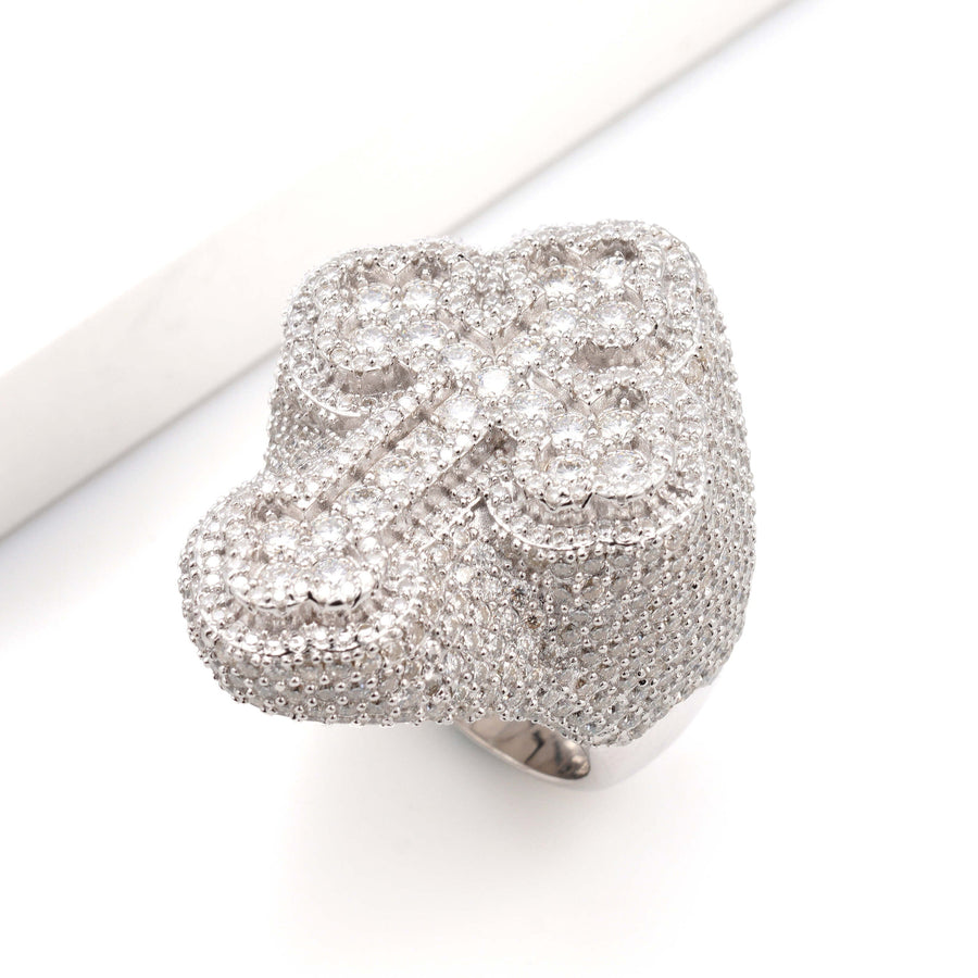 Fully Iced Cross Ring