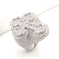 Fully Iced Cross Ring