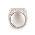 Two-Tone Baguette Cross Ring