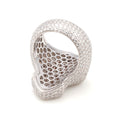 Two-Tone Baguette Cross Ring