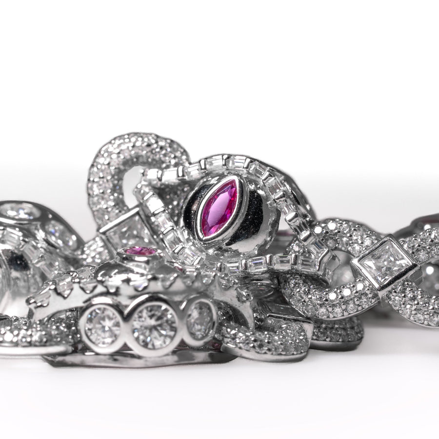 Crimson Frost Bracelet