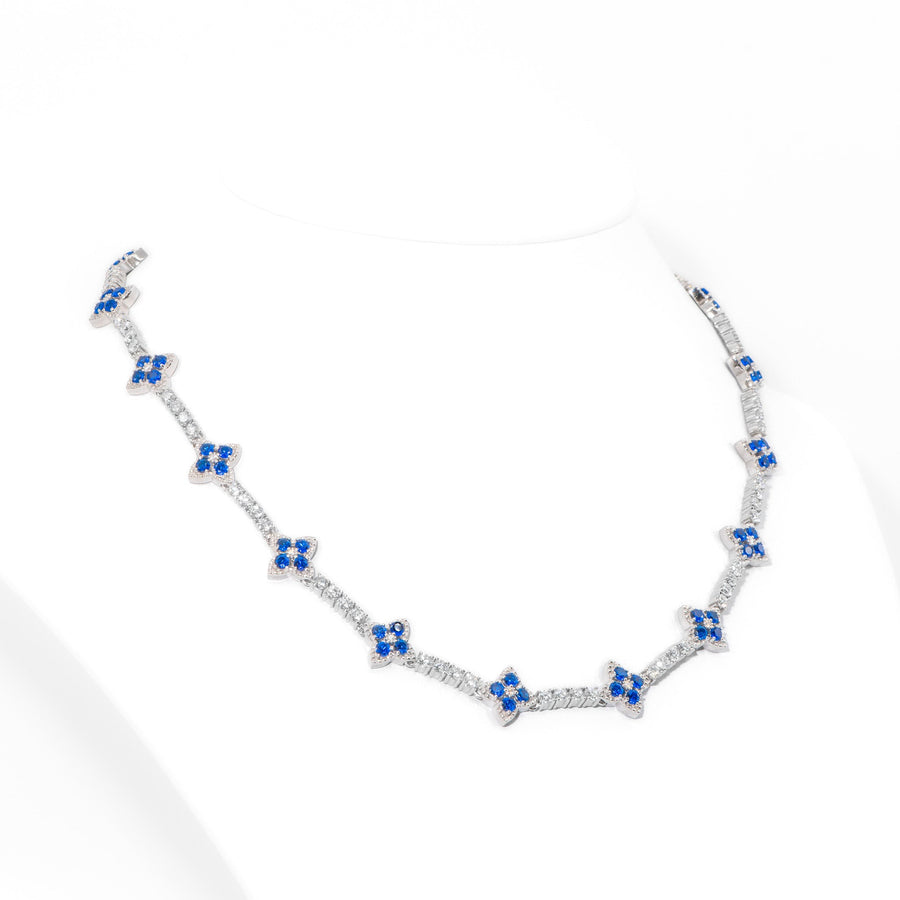 Royal Sapphire Clover Chain