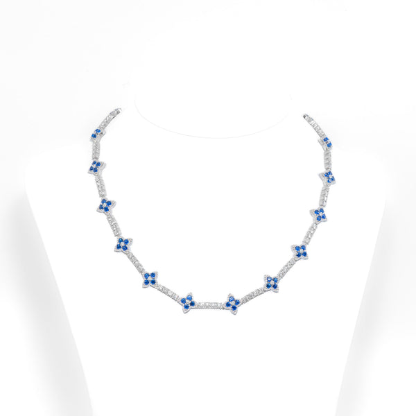 Royal Sapphire Clover Chain — alternate view