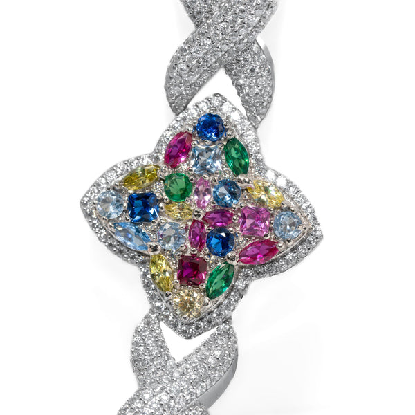 Rainbow Clover Infinity Bracelet — alternate view