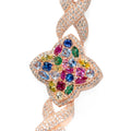 Rainbow Clover Infinity Bracelet
