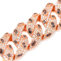 Rose Gold Snake Link Bracelet