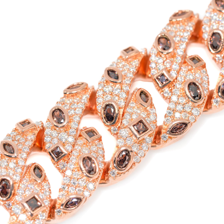 Rose Gold Snake Link Bracelet