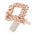 Rose Gold Snake Link Bracelet