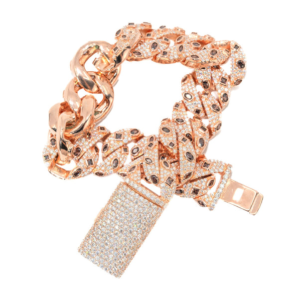 Rose Gold Snake Link Bracelet