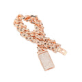 Rose Gold Snake Link Bracelet