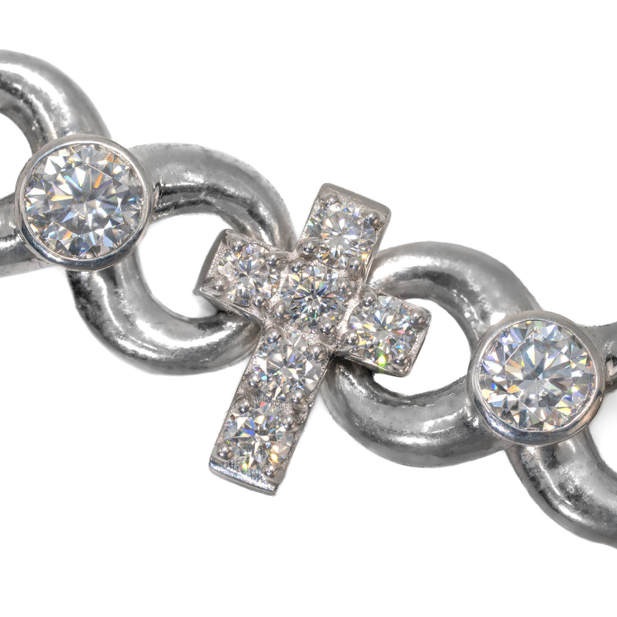 Cross Link Baguette Bracelet