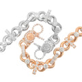 Cross Link Baguette Bracelet