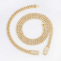 Cuban Chain and Cuban Bracelet Set 8MM