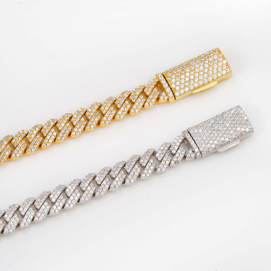 Cuban Chain and Cuban Bracelet Set 8MM