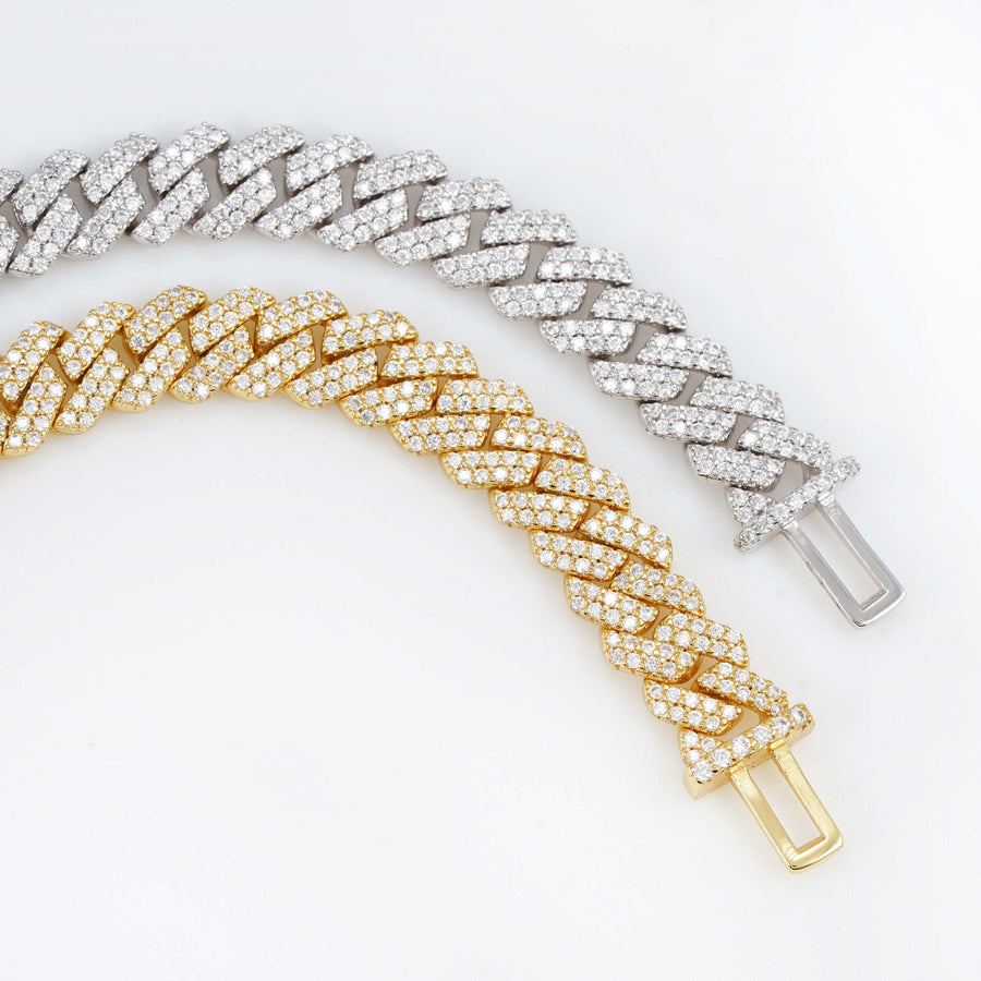 Cuban Chain and Cuban Bracelet Set 8MM