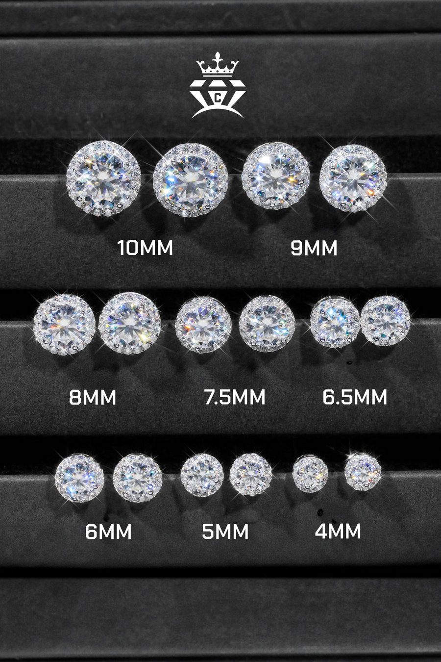 Round Stud Earrings